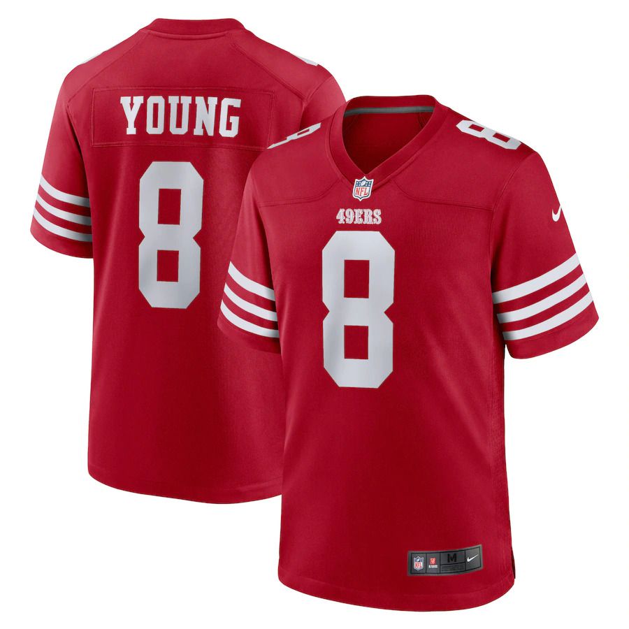 Men San Francisco 49ers #8 Steve Young Nike Scarlet Retired Player Game NFL Jersey